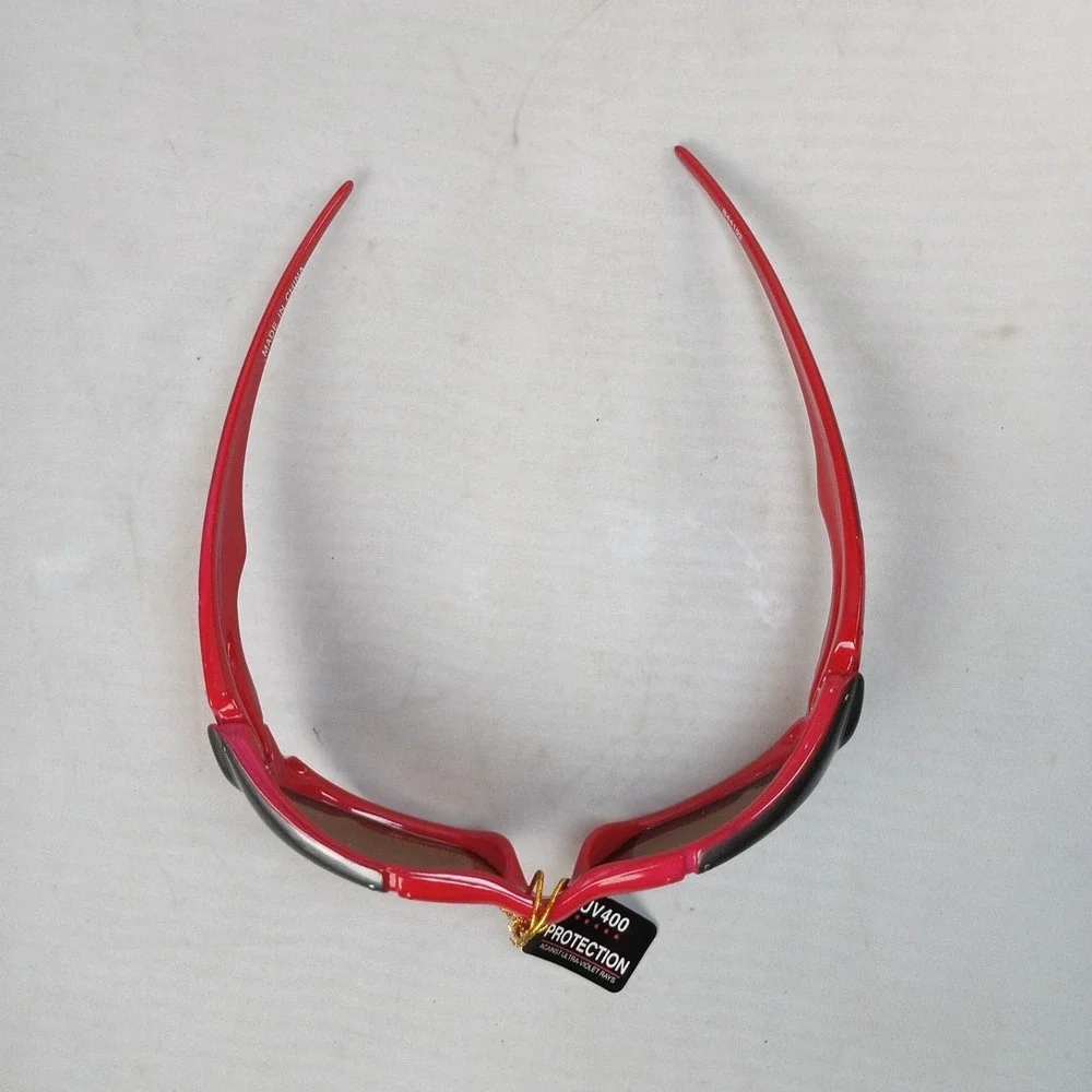 Lot Of 6 Unisex Sunglasses UV400 Red Black And Silver Vintage Style